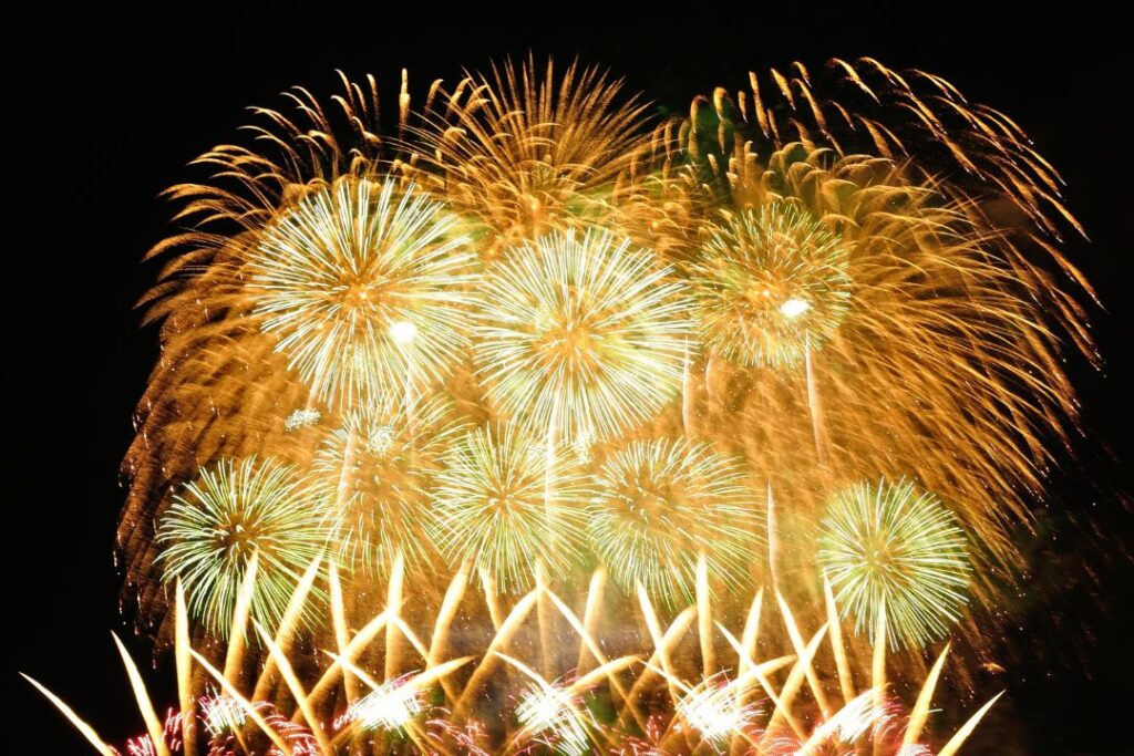 夏の情景　花火