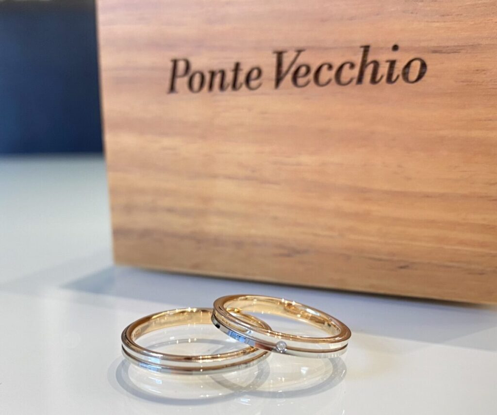 ポンテヴェキオの結婚指輪コロラート