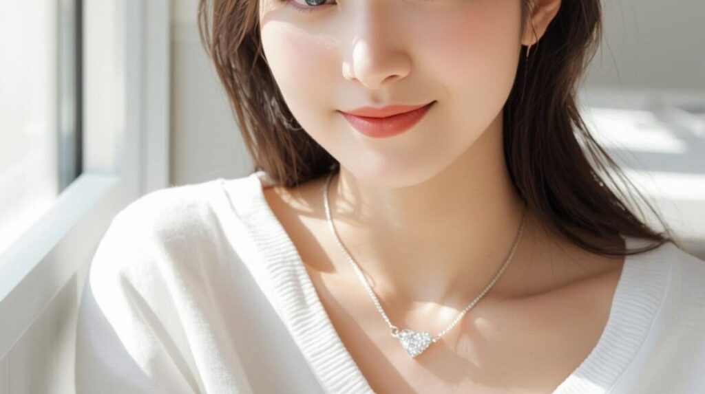 ハートをアイコンにしている大人女性