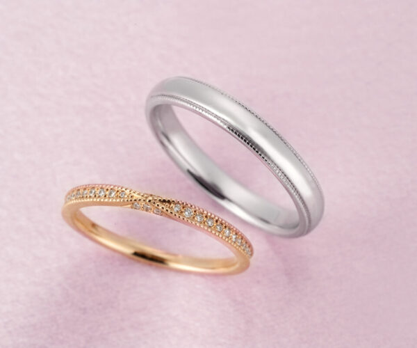ラブボンドの結婚指輪「リボン」エタニティタイプ