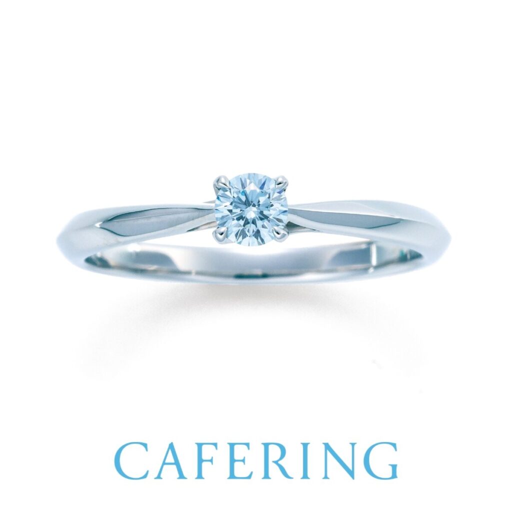 青い石の婚約指輪　オリエンタルビューティー