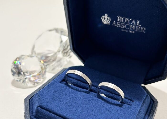 ロイヤル・アッシャー結婚指輪　WRA027 WRB018