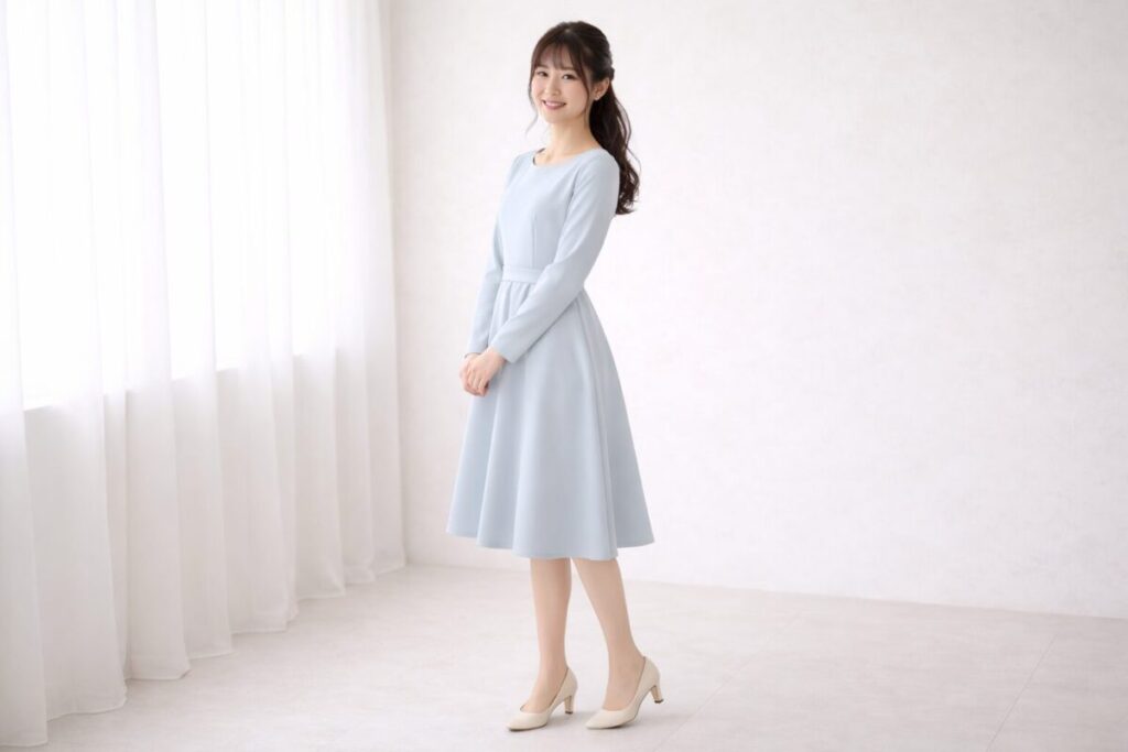 ワンピースを着た女性