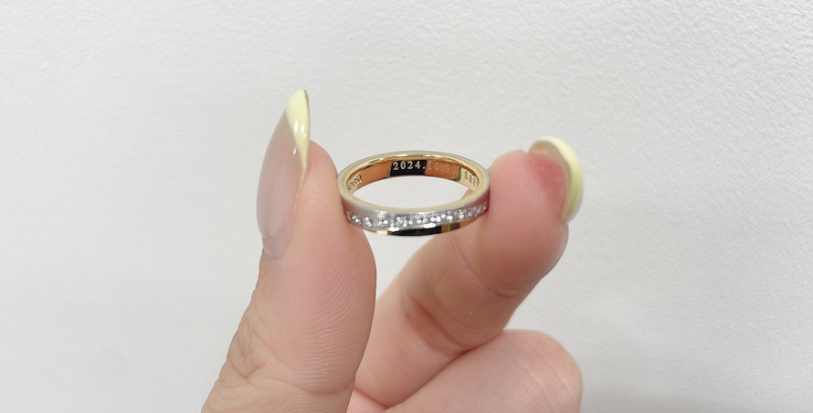 結婚指輪の刻印
