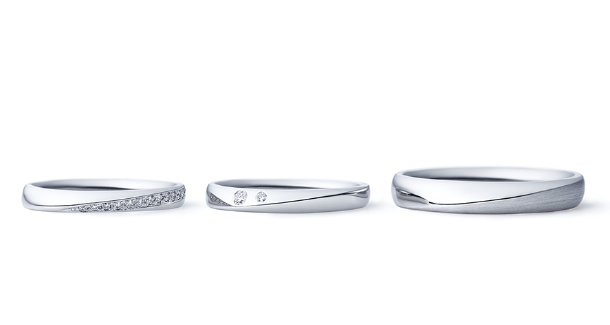 ルシエの結婚指輪 ダイヤモンドバリエーション