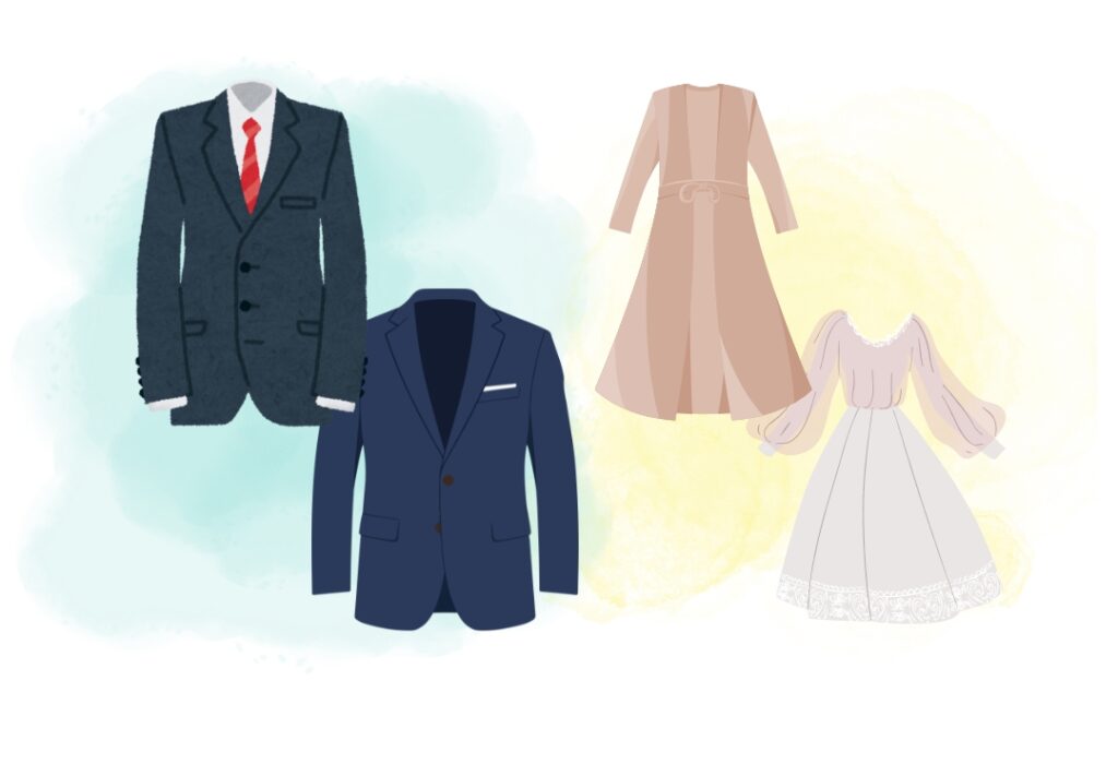 結婚挨拶にふさわしいスーツとワンピース