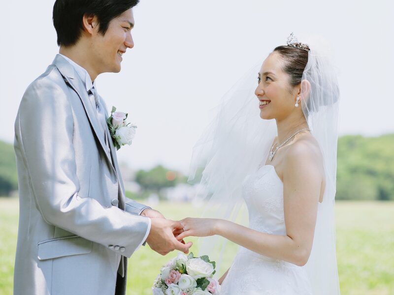 指輪交換　結婚式
