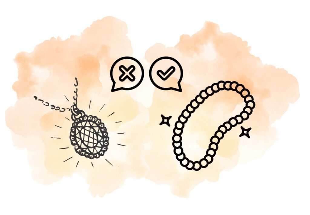 結婚式にふさわしいネックレス例