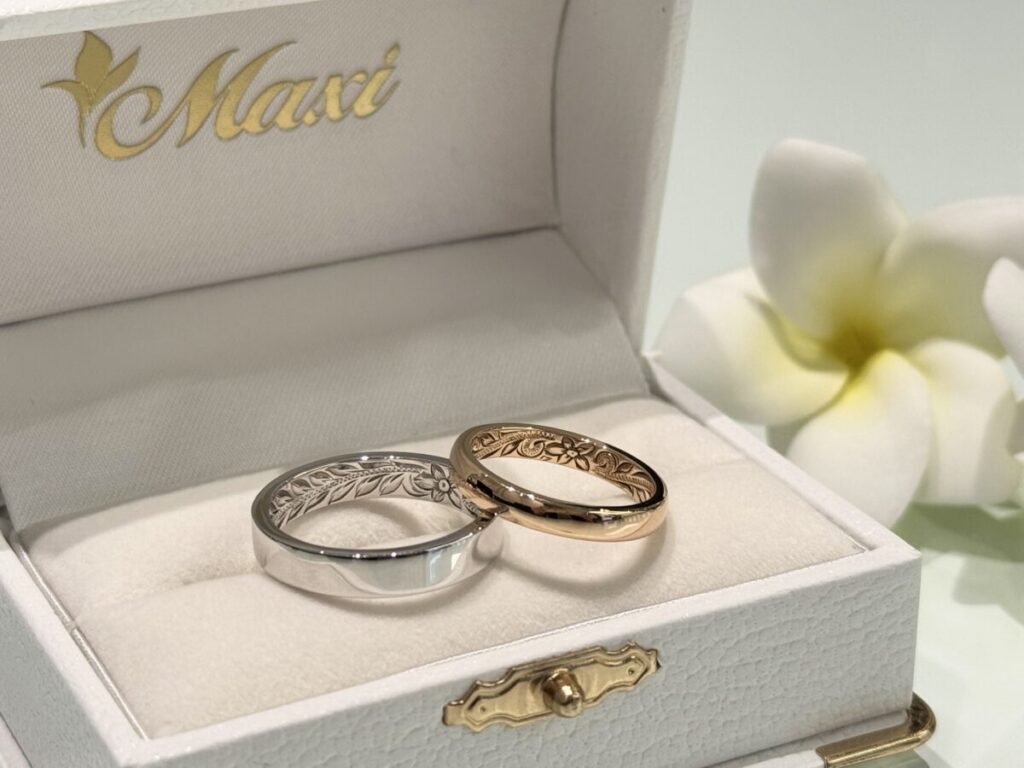 Maxiの結婚指輪　インサイド