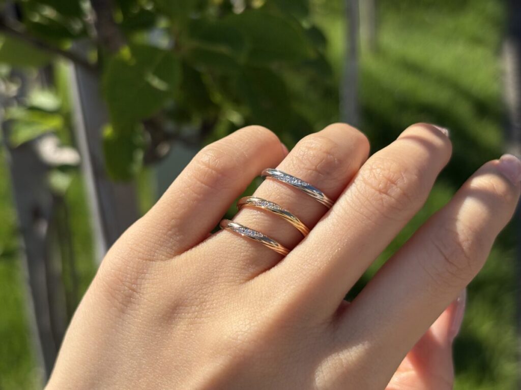 ラザールダイヤモンドの結婚指輪　レンブラント