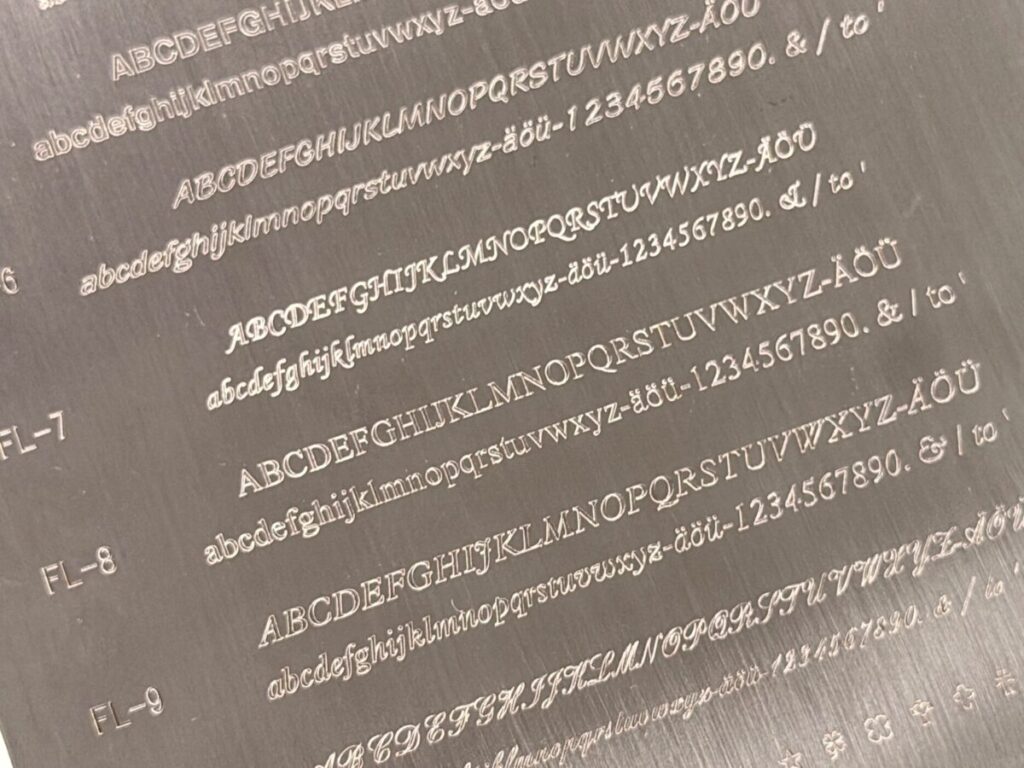 刻印の字体