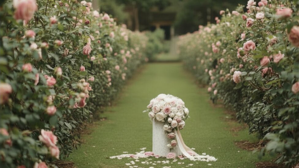 薔薇の咲く森