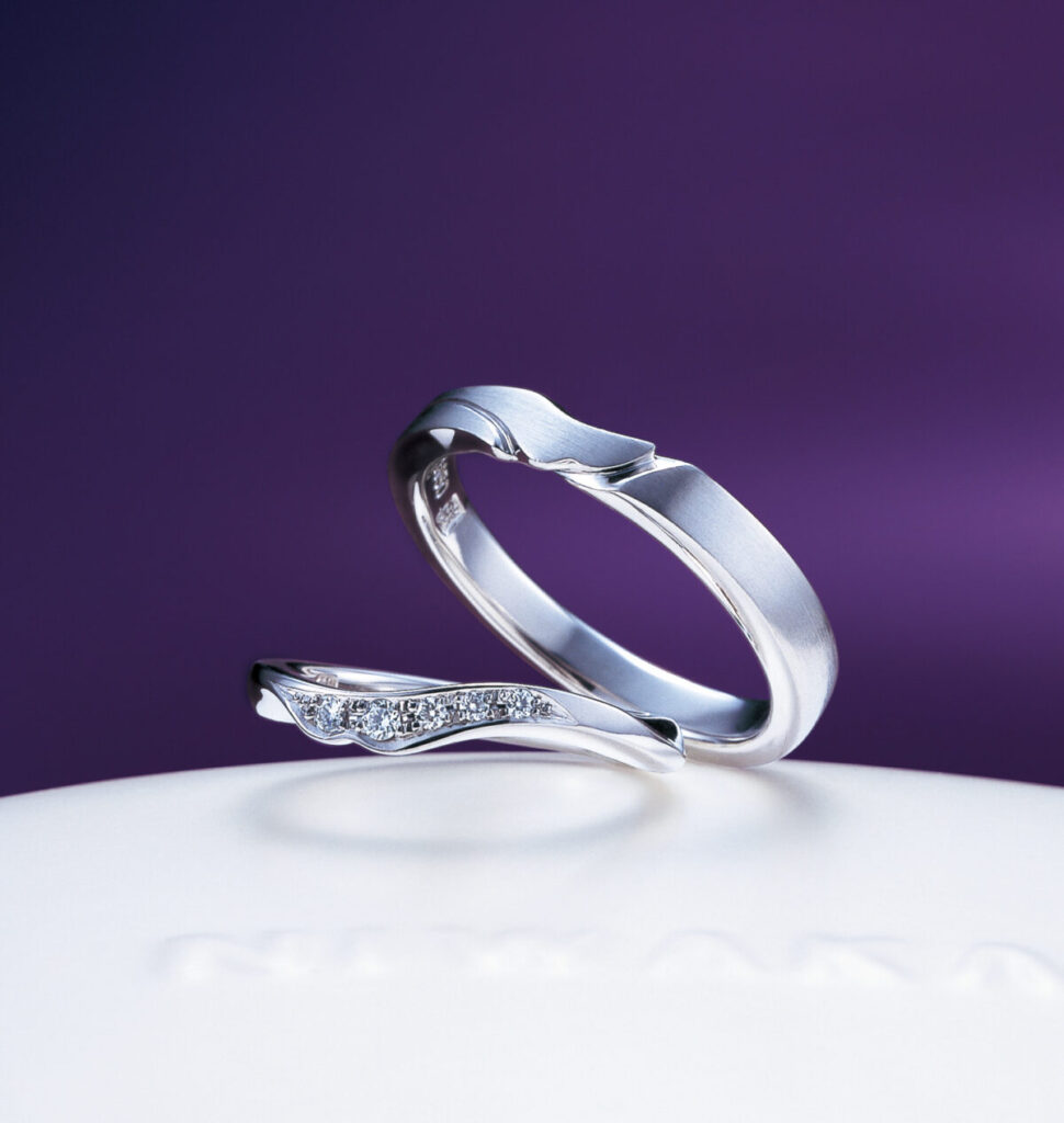 NIWAKAの結婚指輪 唐花