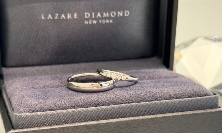 ラザールダイヤモンドの結婚指輪　ロージー