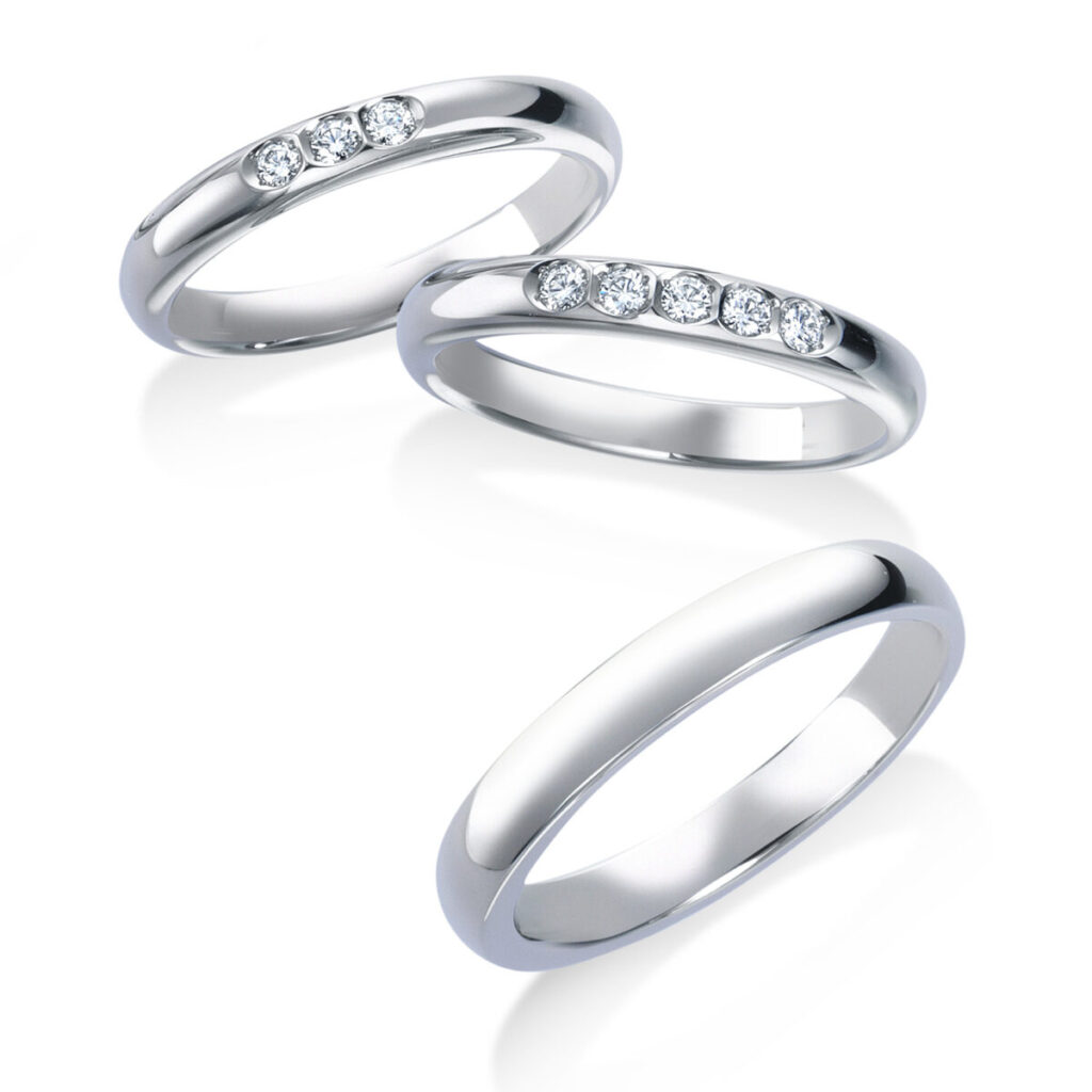 ロイヤル・アッシャーの結婚指輪WRA061-WRB071-072