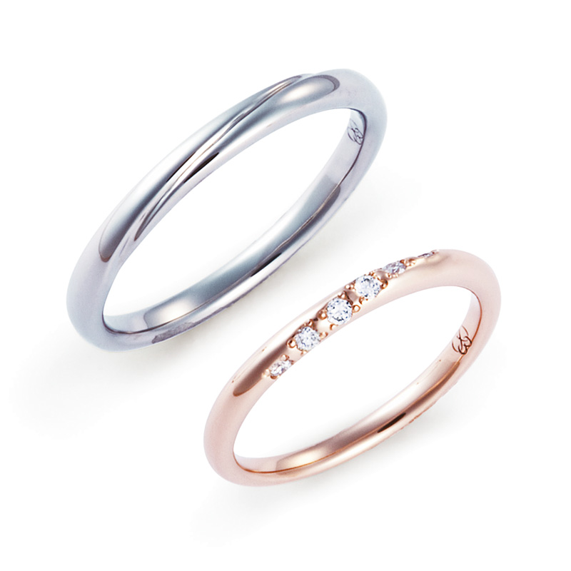 オクターヴの結婚指輪アンサンブル