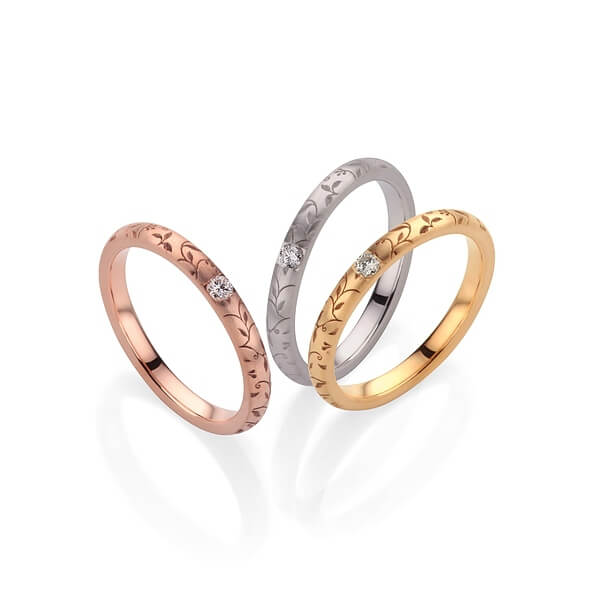 フィッシャーの結婚指輪　フローラコレクション