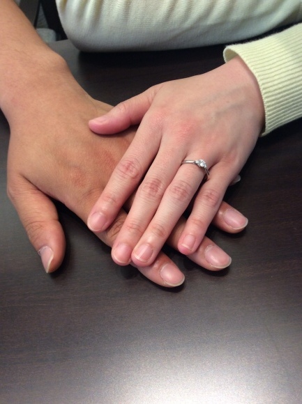 俄(にわか)の婚約指輪『白鈴』をご購入頂きました | ISSHINDO Bridal Blog