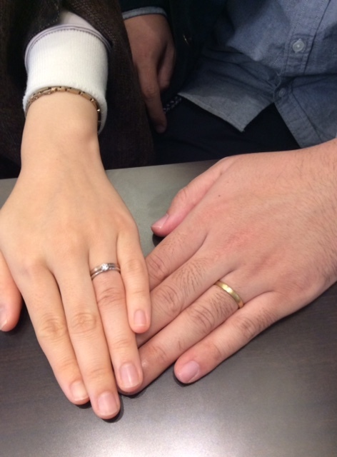俄（にわか）婚約指輪 花雪 結婚指輪　ことほぎの画像